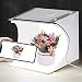 Mini Camera Light Box, Small White Photo Studio Light Box Portable Folding LED Photography Light Tent Kit