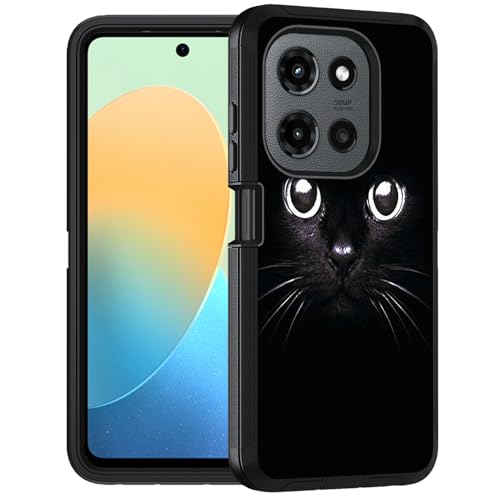 FQTBCEARI Designed for Moto G Power 5G 2025 Case, Military Grade Heavy Duty 3-Layer Shockproof Full-Body Protective Cover for Motorola Moto G Power 5G 2025, Cute Cat Face