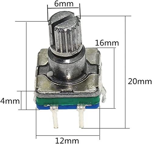 Encodeur rotatif EC11S commutateur de code 20cc potentiomètre numérique 5 broches axe 12,5mm - 3