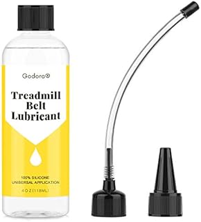 100% Silicone Treadmill Lubricant/Treadmill Lube, 4 Ounces Premium Silicone Oil for Treadmill Belt Lubrication, Easy to Apply Treadmill Belt Lubricant Oil, Suitable for Nearly All Type of Treadmills