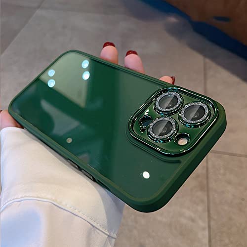 Coque antichoc avec protection objectif pour iPhone 12 Vert Nuit