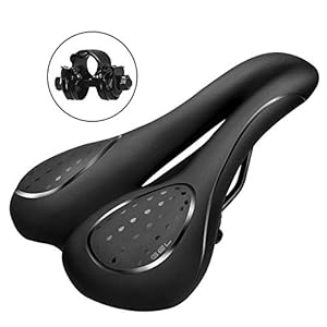 Migimi Fahrradsattel, Fahrrad Sattel Hohl Ergonomisch Fahrradsitz Herren Damen, Silikon Gel Fahrradsattel für Fahrrad…