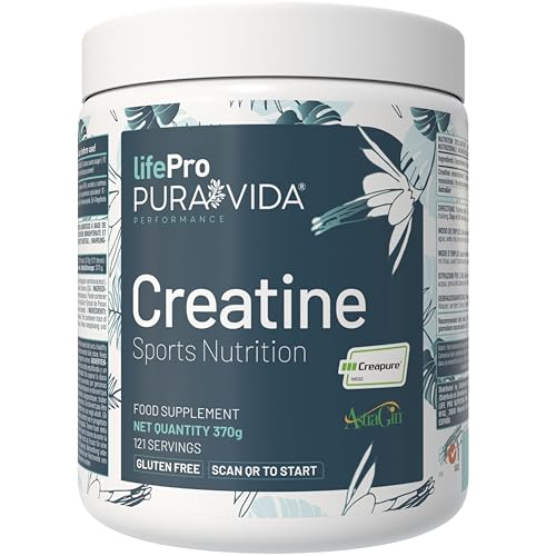Creatina Monohidratada Creapure con AstraGin® – 3g por toma - Hasta 35% Más Absorción vs Creapure Sola – Micronizada Pura Sin Sabor 4 Meses – Vegana, Sin Gluten, Testada – Calidad Alemana Garantizada