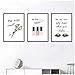 Produktbild zhaoyangeng Schere Nagellack Wimpern Leinwand Nordische Malerei Einfache Mode Poster Friseursalon Schönheitssalon Wandmalerei Kunst Malerei- 40X60Cmx3 Ungerahmt