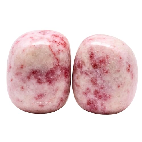 Image of Certified Cinnabarite Crystal Healing Tumbled Stone, Natural Polished Crystals for DIY Crafts, Manifestation, Meditation, Pooja Feng Shui and Reiki Healing (30 Grams)