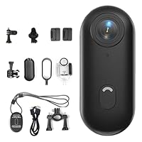LONDRAF Stallionframes 4K Mini Portable Camera, Horseback Riding Camera, Wearable Action Camera with 360° Rotationspring Clip, Mount Anywhere(1080P-Black)