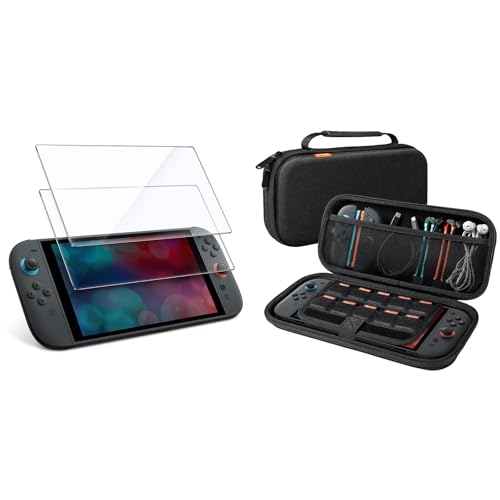 JETech for Nintendo Switch 2 2025 Screen Protector and Carrying Case with 10 Game Card Slots Bundle