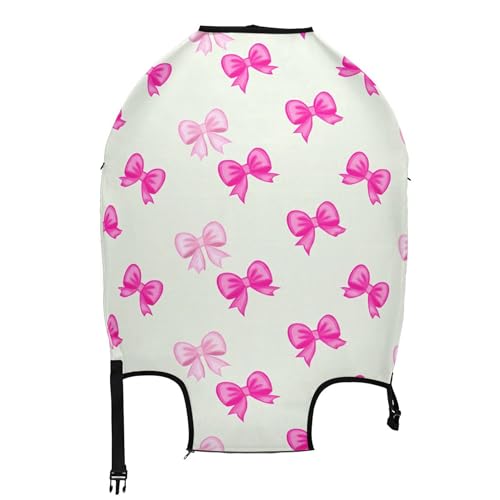 Joisal Pink Bows Pastel Luggage Protector Custom Suitcase Covers Personalized Travel Accessories for Women Floral, XL, Fits 29-32 Inch Case2