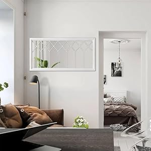 Rectangularwindowmirrorsforwalldecor20x40inchdistressedwhitefarmhousewoodenwindowpanemirrorforlivingroomrustichorizontallongmirrorsforhallwayentryway  Urban Country Home Decor Rectangular window mirrors for wall decor 20 x 40 inch distressed white farmhouse wooden window pane mirror for living room rustic horizontal long mirrors for hallway entryway  urban country home decor