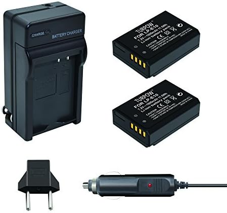 TURPOW LP-E10 Battery Charger Replacement Compatible with Canon EOS Rebel T3 T5 T6 T7 T100 1100D 1200D 1300D 1500D 2000D 3000D 4000D Kiss X50 X70 X80 X90 Digital Camera1 2Pack 600mAh