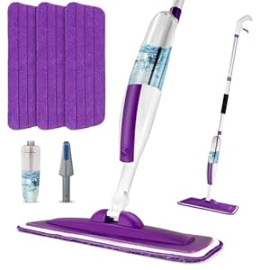 Panda Grip Nasssprühmopp mit 3 Pads ZQ-PSTBPURPLE03-US