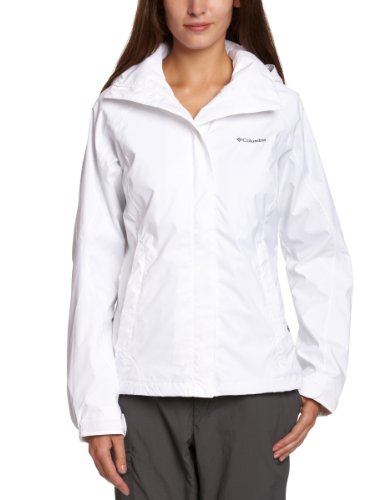 Chaqueta de senderismo para mujer impermeable con capucha ajustable contra el viento 3