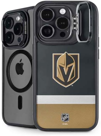 Skinit Kickstand Phone Case Compatible with iPhone 16 Pro Max - Officially Licensed NHL Vegas Golden Knights Jersey Design