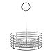G.E.T. 4-81866 Stainless Steel Round Stainless Steel Condiment Caddy Stainless Steel Table Caddies Collection, 8.5