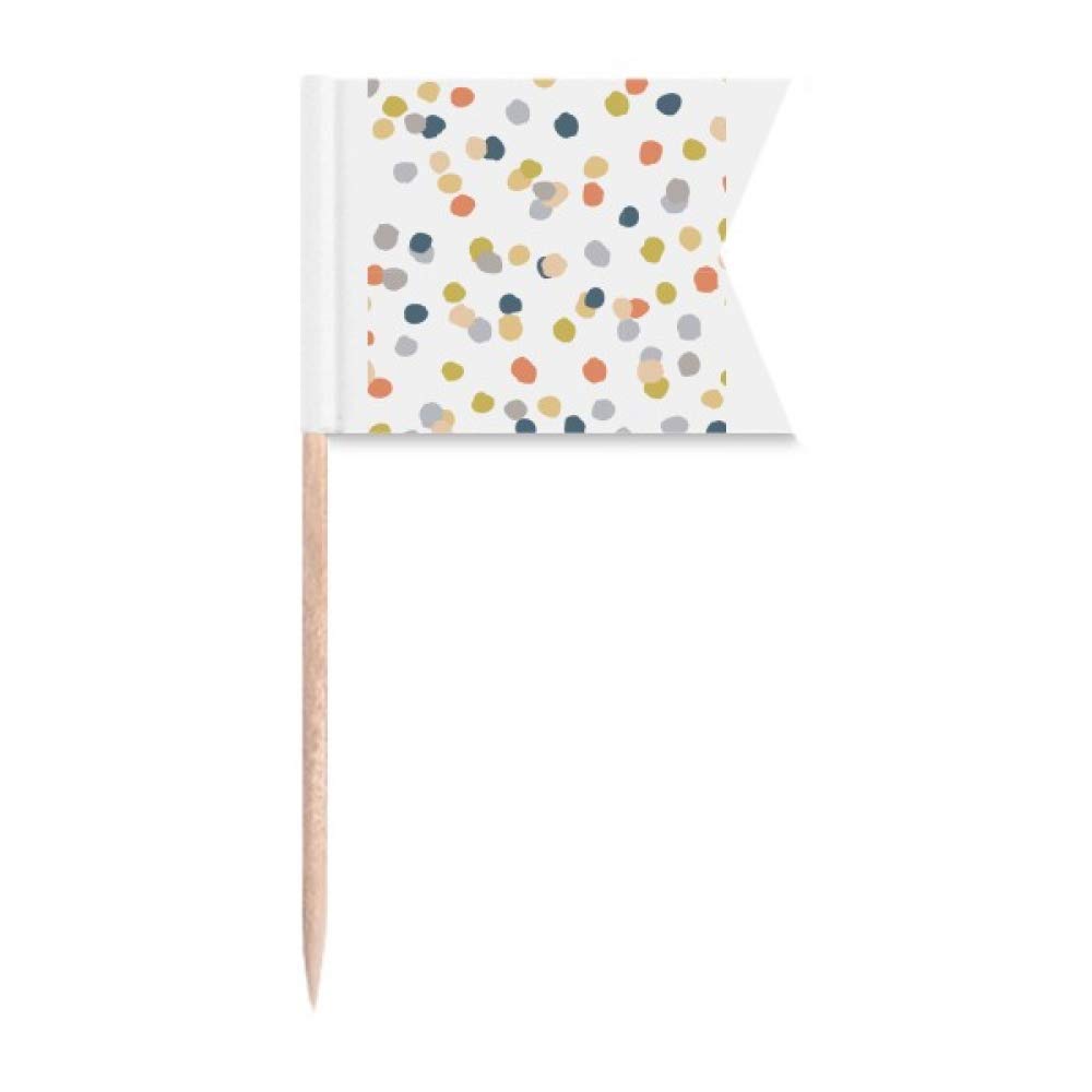 Cure-dents décoratifs pour gâteaux et plats aux motifs abstraits modernes