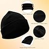 Kunoli 2 Pack Beanie Hat Men, Black Fisherman Beanie Hat, Stylish Ribbed Knit Hat, Knitted Cuffed Warm Winter Hat, Skull Caps for Men and Women,Unisex (UK, Numeric, 6 5/8, 7 3/8, Black) #1