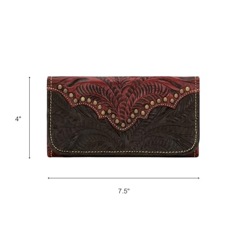 American West Women's Annie's Secret Tri-Fold Wallet - 9150282 One Size3