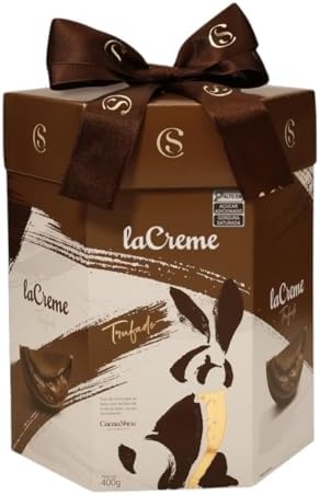 Ovo de Páscoa laCreme ao Leite Trufado Recheado Cacau Show 400g