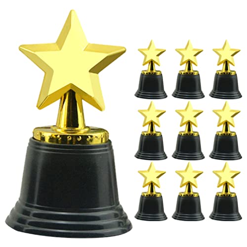NUOBESTY 10pcs Star Award Trophies Star Trophy for Small Awards Trophies Models Awards Trophies for