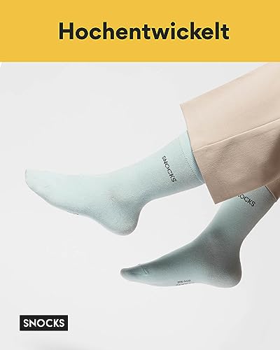 Snocks Herensokken (4 Paar) GOTS Katoen Naadloos Sokken Heren - Afbeelding 4