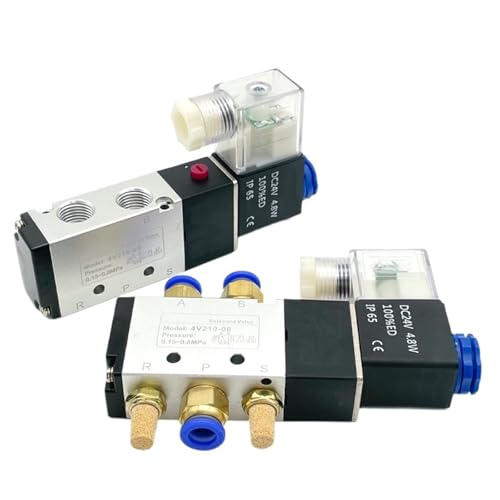 Vanne magnétique 4V210-08 à commande stable pour circuit d'air 8mm - 3