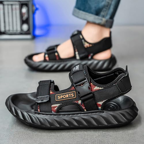 Men's Closed - Toe Sport Outdoor Hiking Sandals: Ideal for Athletic Adventures, Beach & Fishing. Water - friendly, Durable & Comfortable.4