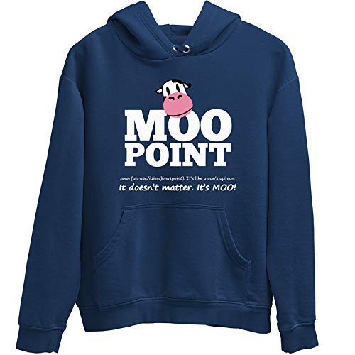 Filmy Vastra Men’s & Women’s- Friends – MOO Point- The Cow’s Opinion – 100% Cotton Hoodie offers donot miss