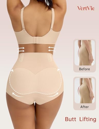 Image of Vertvie Tummy Control Shapewear Shorts Butt Lifting Seamless | Breathable Micro-hole Fabric, High Waisted Body Shaper, Everyday Comfort, Thigh Slimmer, Invisible, Girdles for Under Dresses