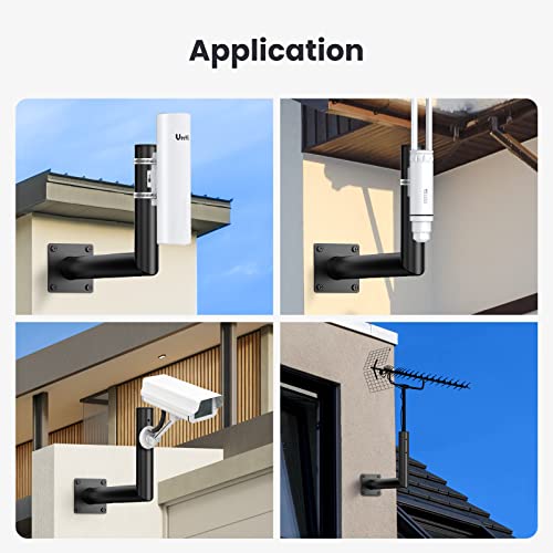 Ueevii Universal Wireless Bridge Bracket Mount/3.8Cm Diam Wall-Mounted Mount/Sturdy And Durable/Wildly Used On Outdoor Wireless Bridge,Access Point And Other Scenarios/2-Pack #TOP5