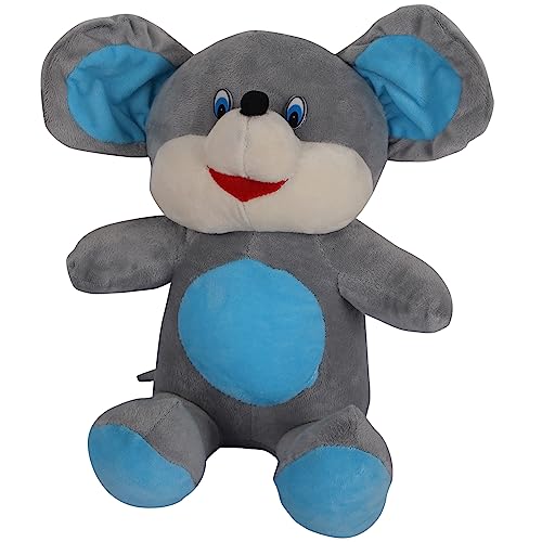 Image of TEDSTREE Skin Friendly Ultrasoft 35cm Mouse Soft Toys Animal Plush Toy, Stuffed Lovable Huggable Cute Soft Toy for Kids /Boys /Girls /Birthday Gift (Gray Color)
