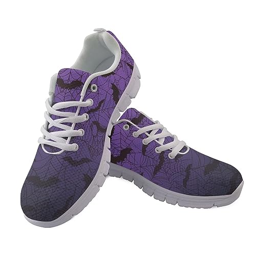 Coloranimal Lightweight Lace Up Running Walking Flat Sneaker Shoes for Women