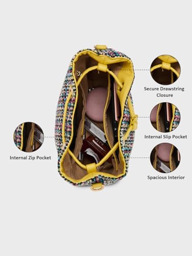 Image of Caprese Harmonee Sling Medium Bag For Women|Adjustable And Detachable Strap For Comfortable Wear|Versatile Handbag For Everyday Use, Travel, And Special Occasions