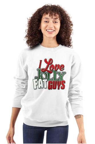Brisco Brands Jolly Fat Guys Christmas Women’s Sweatshirt