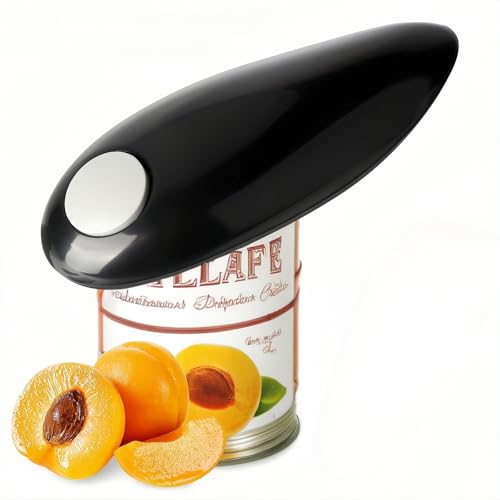 Cooks Professional Electric Can Opener,Automatic Can Openers for Seniors, Arthritic Patients A Great Kitchen Gadget,Hands Free Operation Can Openers,One Touch Design (BLACK)