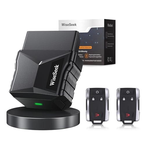 WiseSeek Replacement Key Fob: OBD Remote Start DIY Keyless Entry Compatible with 2015-2021 Silverado 1500 Sierra Canyon Colorado Chevy/GMC M3N32337100 2 Set