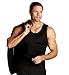 Insta Slim - Made in USA - 3 Pack - Compression Muscle Tank Top Body Shaper for Men. Tummy Control Slimming Shapewear Undershirt for Gynecomastia, Beer Belly & Back Support (Black, LG)