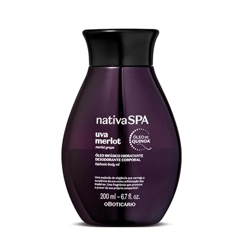 O Boticário nativa SPA Uva Merlot I óleo corporal hidratante perfumado I loção corporal hidratante Vegan I 400 ml