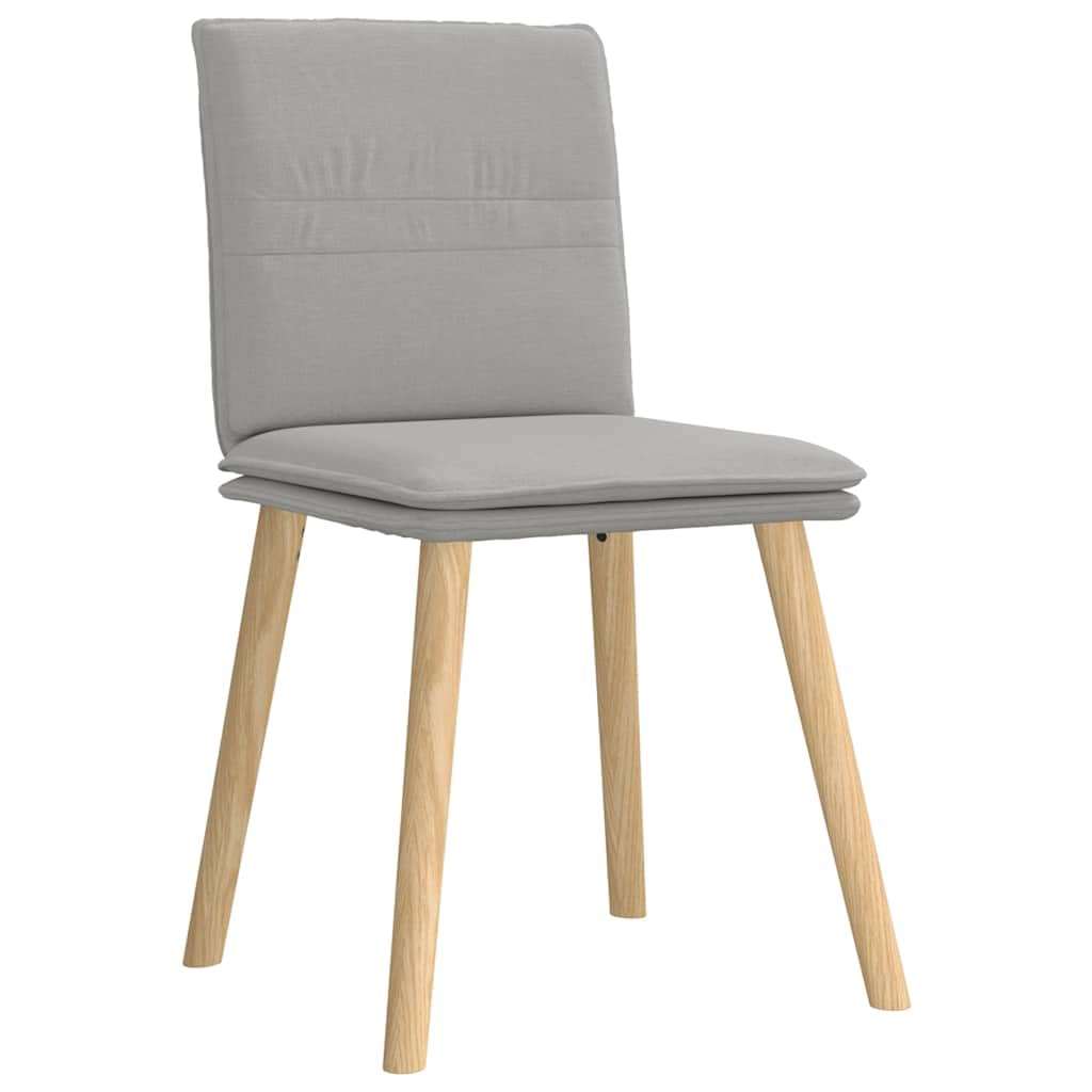 Fengshui Krzesła do jadalni 4 szt. szare chmury materiał metal drewno