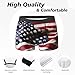 yyunbmr Cool Funny Boxer Briefs for Men Humorous Trunks 3D Cut Underwear Mens Fashion Shorts Firefighter American Flag Print, Black, X-Large