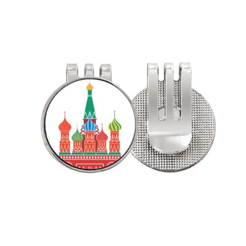 Marqueur de balle de golf magnétique au motif de la Cathédrale de Moscou pour vos parcours