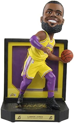 LeBron James Los Angeles Lakers Framed Jersey Showcase Bobblehead NBA