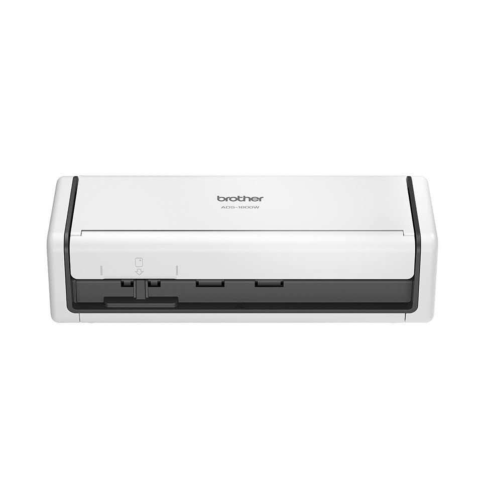 Brother ADS-1800W - Escáner de documentos inalámbrico (WiFi, pantalla táctil de 7,1 cm, USB-C, 20 hojas ADF)