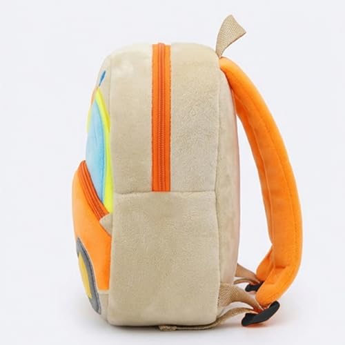 Image of Frantic Kids Velvet School Bag Plush Backpack Baby Girl Preschool Bags Ideal for Baby Boy & Girl Picnic Bags (2-5 Years)