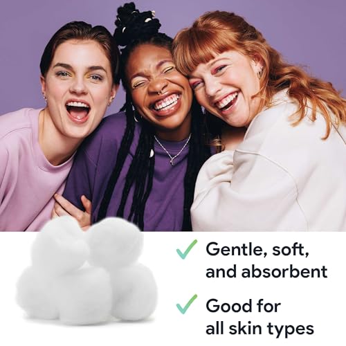 image for FifthPulse Premium Jumbo Cotton Balls for Face - 75 Absorbent and Soft