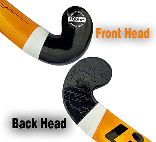 Image of Liffo Hockey Sticks for Men and Women Practice and Beginner Level with Ball (L-36 Inc) Yellow
