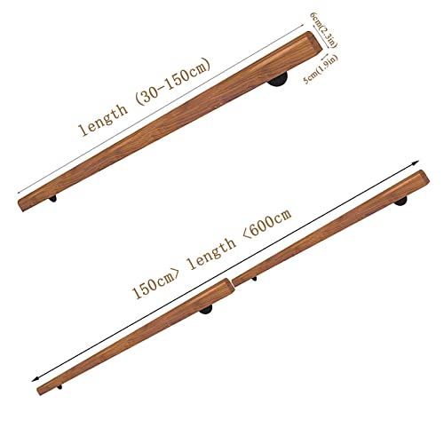 Main courante en bois antidérapante kit de rambarde d'escalier durable