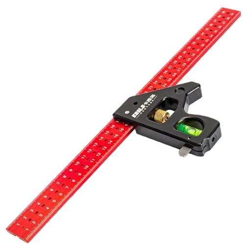 Gediio カーペンタースクエア マルチゲージ 木工多機能定規 多機能 定規 大工用 90/45度 マーキング 角度 金属 木工 メジャーツール