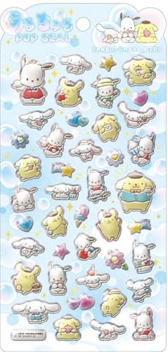 クラックス CRUX うるちゅる ポップシール サンリオ シナモロール/ポムポムプリン/ポチャッコ 125918のサムネイル