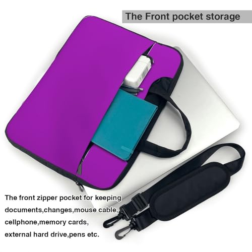 Maletín portátil impermeable 14 pulgadas color morado miniatura 6