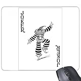beatChong Joker Noir Jouer Motif Cartes Non-Slip en Caoutchouc Tapis de Souris de Bureau de Jeu Tapis de Souris Cadeau